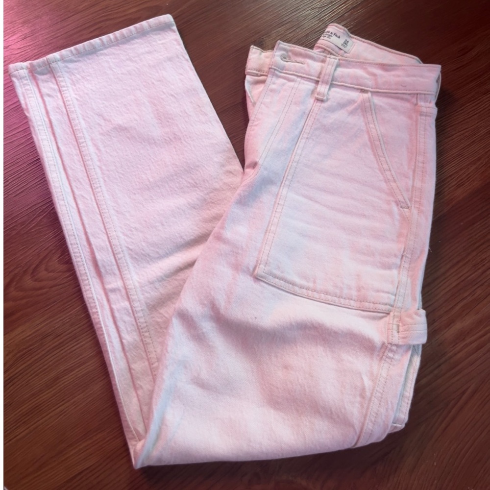 White Carpenter Straight Leg Jeans